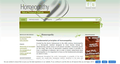 Desktop Screenshot of homeopathyguide.net