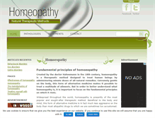 Tablet Screenshot of homeopathyguide.net